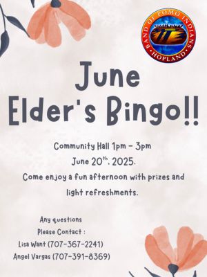 June Elder Bingo